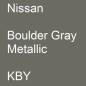 Preview: Nissan, Boulder Gray Metallic, KBY.